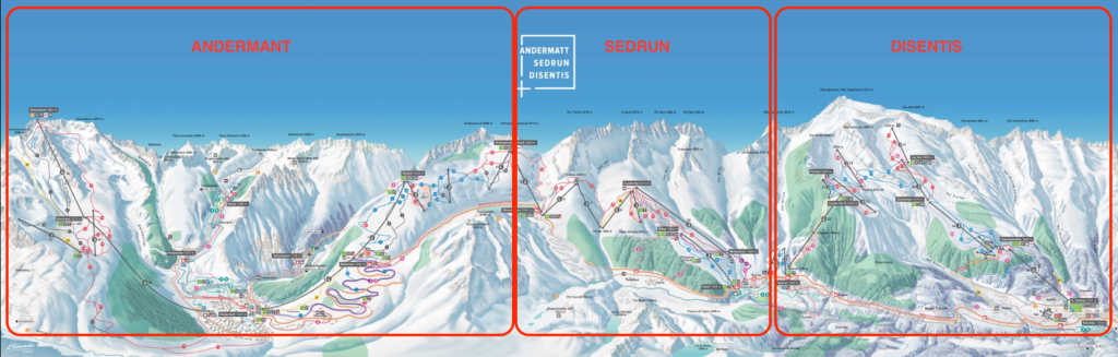 Ski resort map